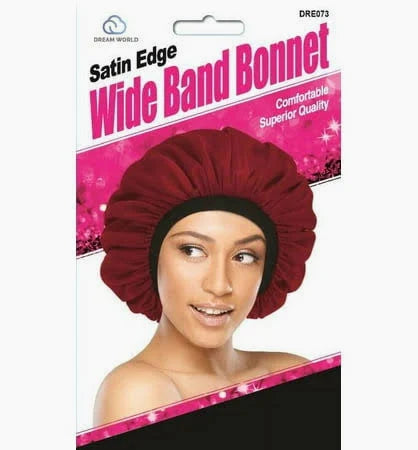 Dream  World Women-Satin Edge Wide Band Bonnet