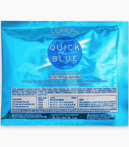 L Oreal Quick Blue High Performance Powder Lightener Packette 1oz