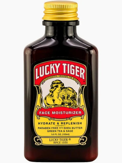 Lucky Tiger Premium Facial Moisturizer Paraben Free 3.5 FL OZ